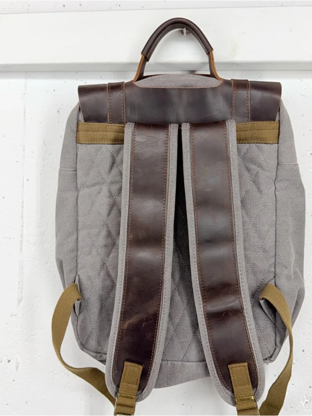 Savage Supply Leo Brown Canvas and Leather Backpack
